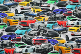 Baumwolljersey Digital Fast Cars by Poppy